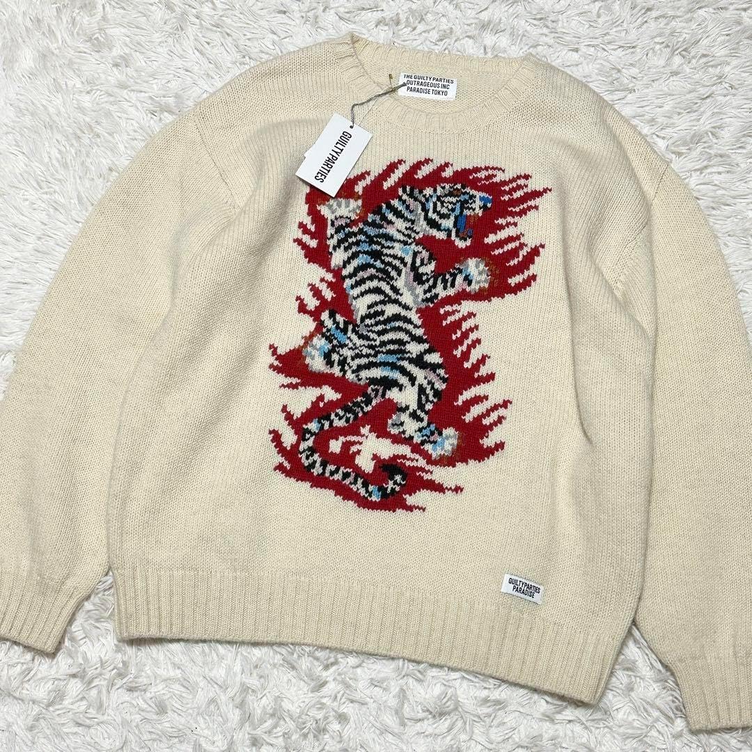 WACKOMARIAINTARSIA SWEATER／タグ付／ 虎