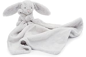 Jellycat Bashful Grey Bunny Soother: Comforting Lovey for Babies