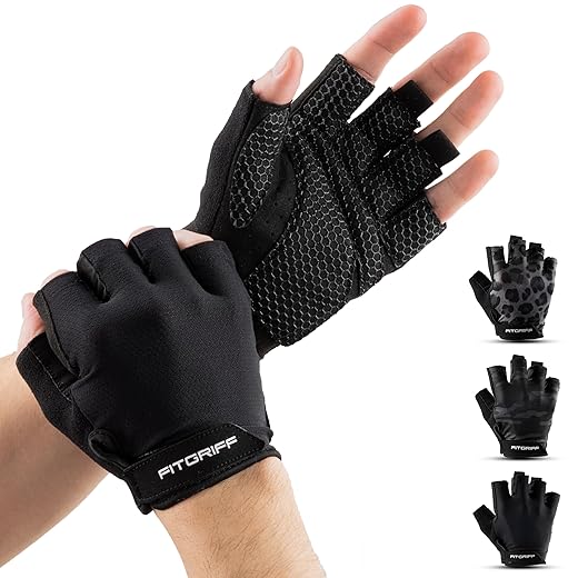 Fitgriff® Padded Gym Gloves for All