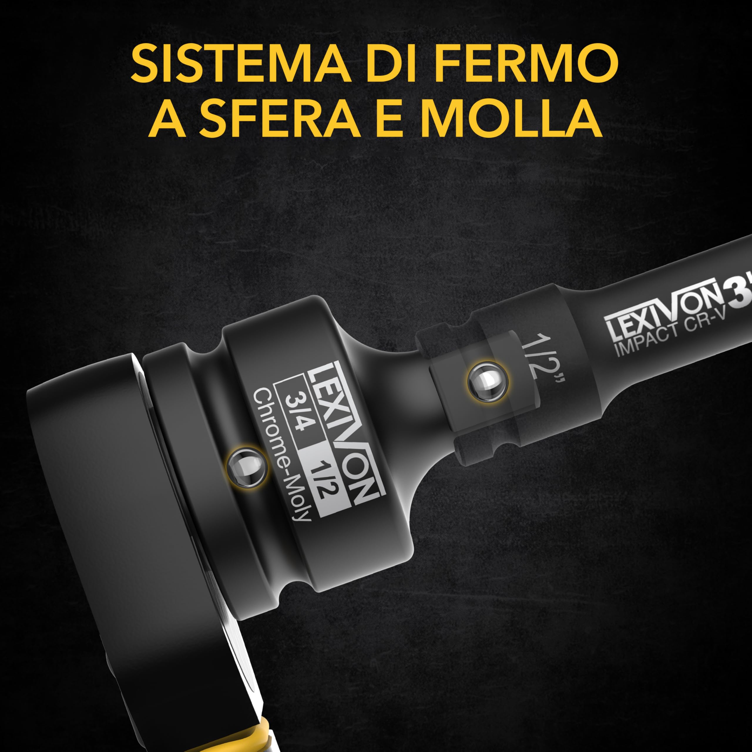 Adattatore Bussola Da 3/4 A 1/2 Pollice - Riduttore In Acciaio Cromo Molibdeno Per Avvitatori - Foto 10