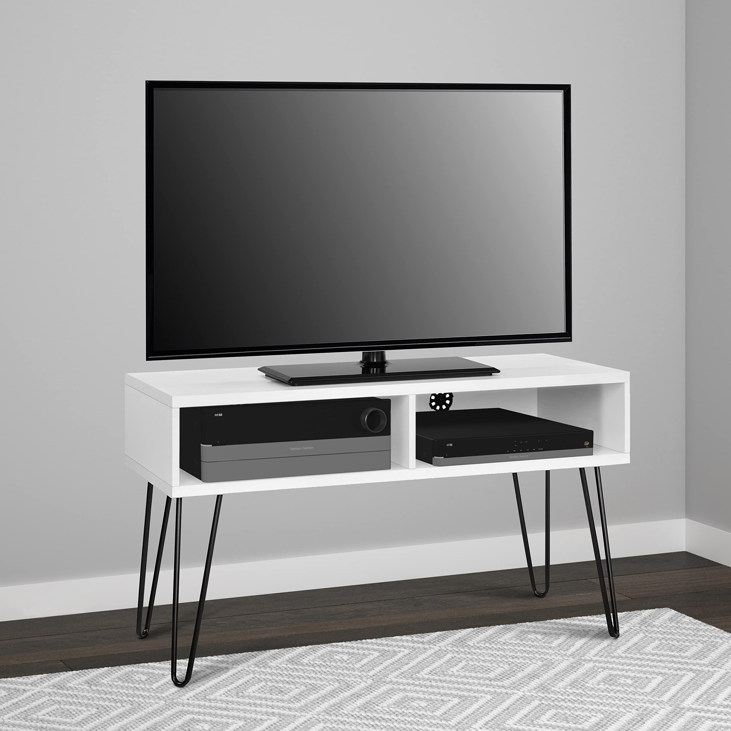 DHP Furniture Owen TV Stand 42 Inch, White