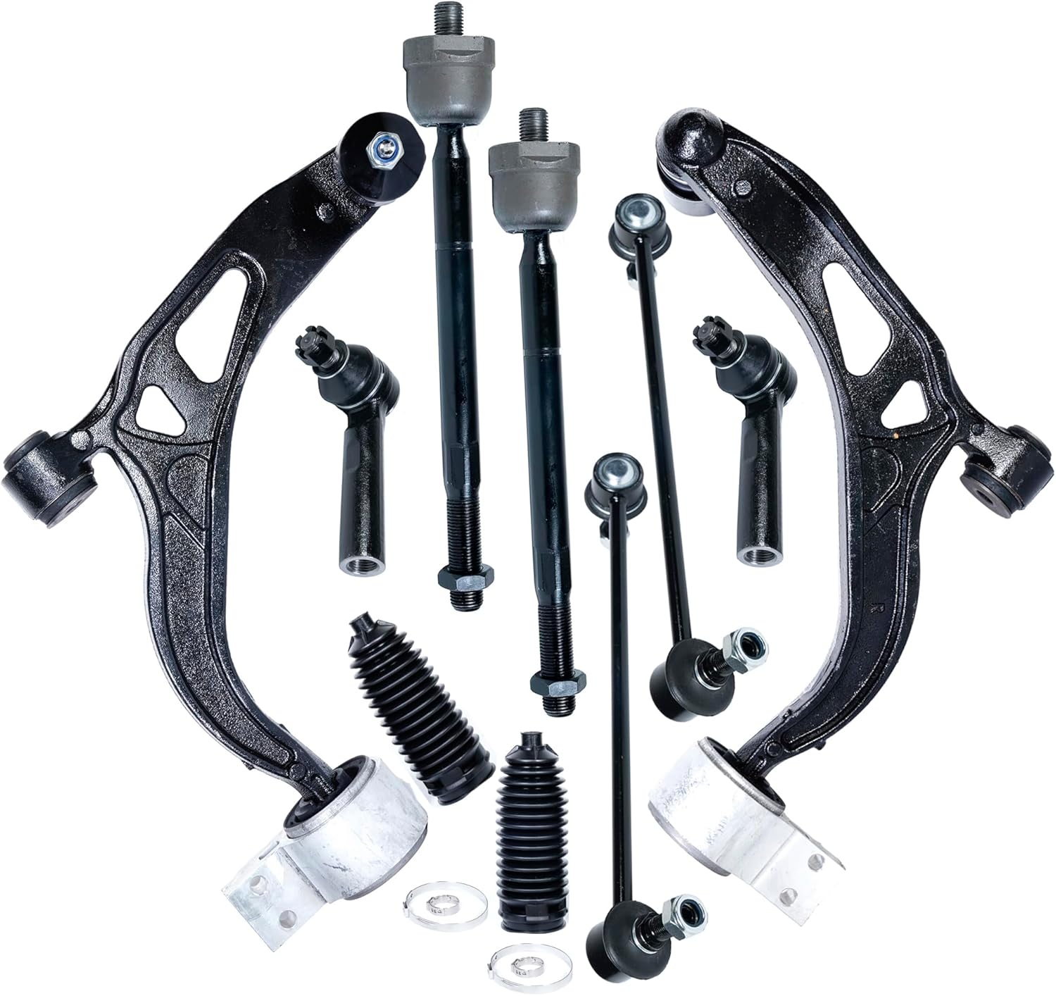 10pc Control Arm Tie Rod End Links Suspension Kit compatible with 2011-2017 Ford Explorer 2013-2015 Ford Police Interceptor Utility