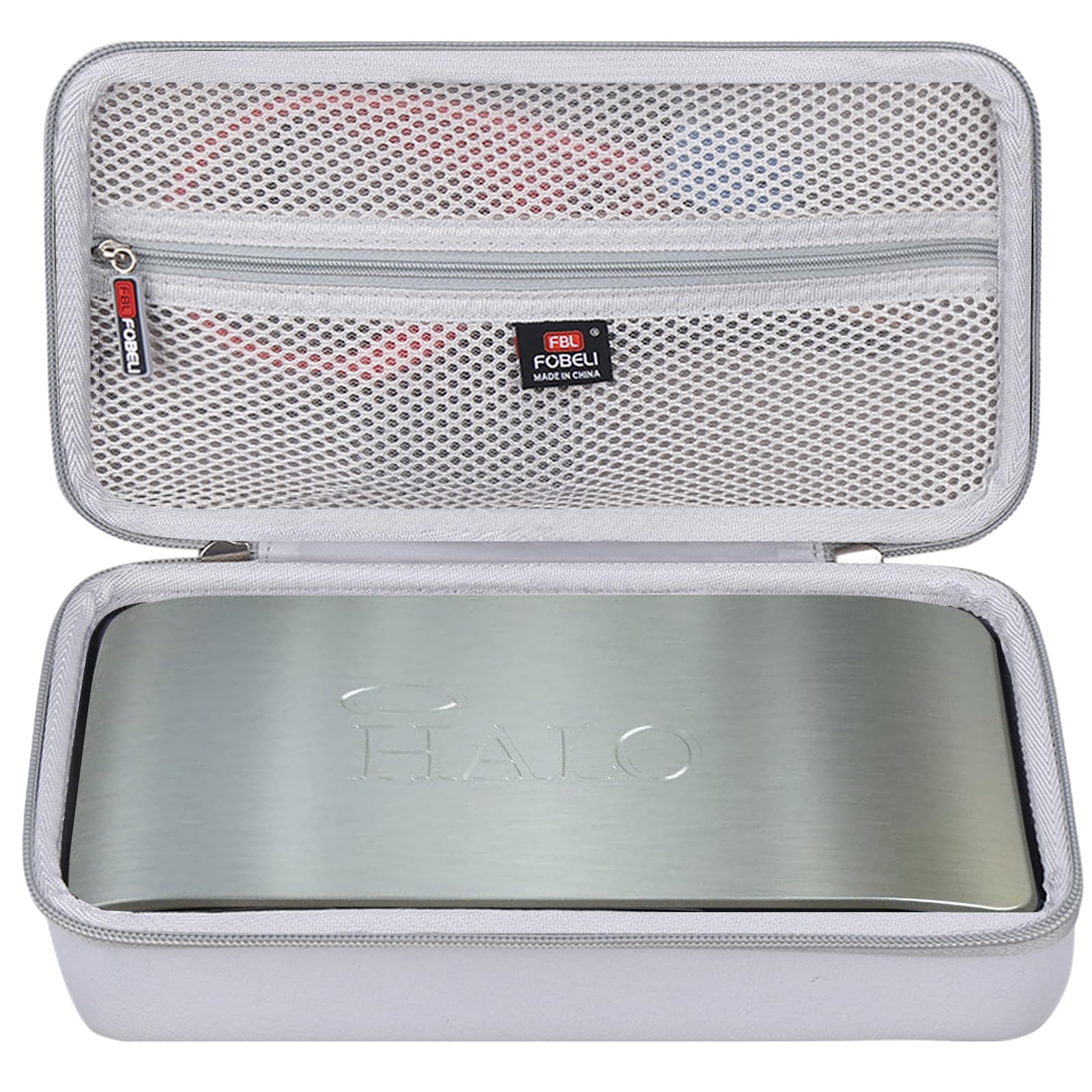 FBLFOBELI Hard Travel Carrying Case Compatible with Halo Bolt Air 58830/57720 / USB 58830 mWh/Ultimate 2.0 Portable Emergency Power Kit, Storage Bag for Car Charger Power Bank (Case Only) (Grey)