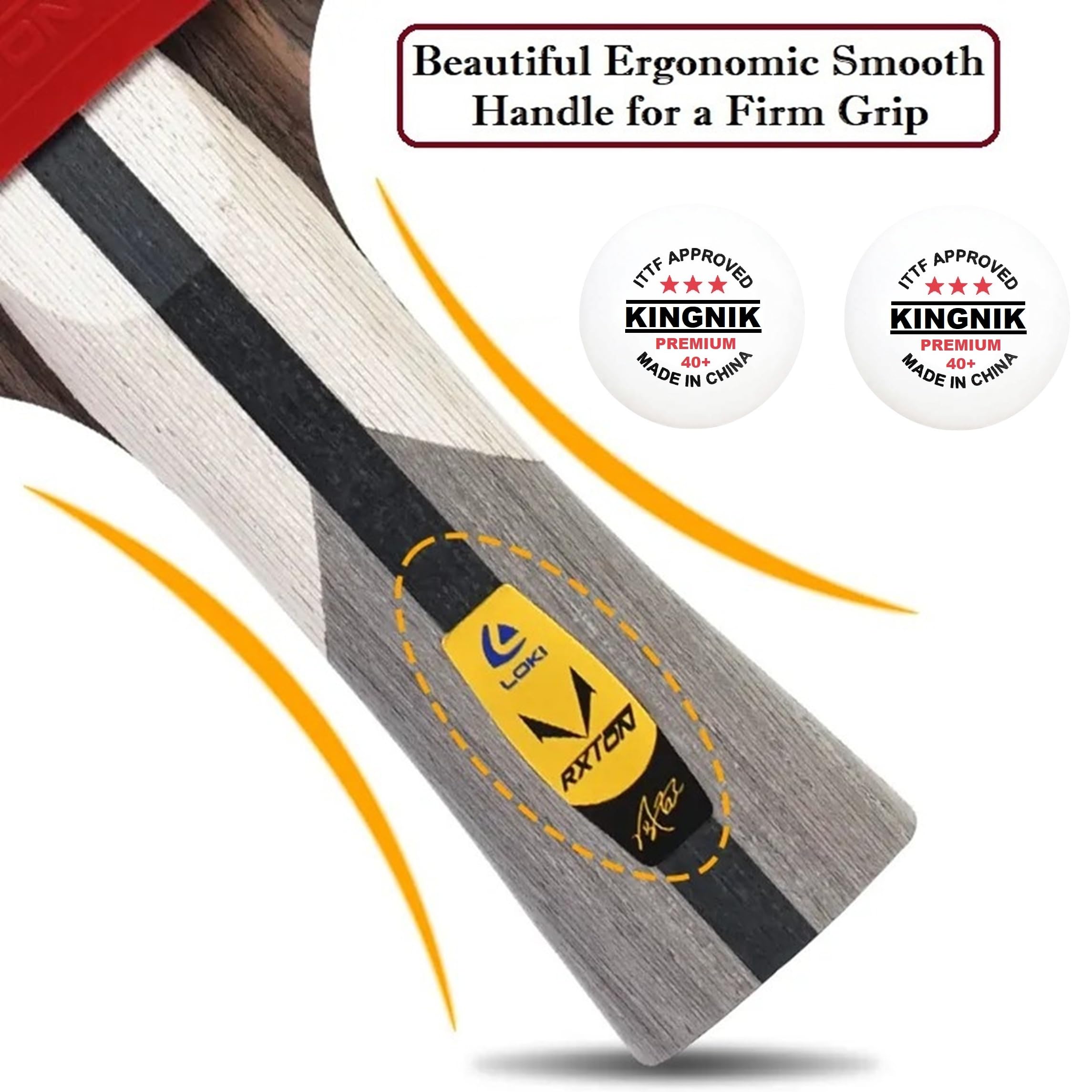 定価25900円 LOKI PATERA Loki Premium Carbon Fibre | Gift Case | ITTF Approved Ping Pong