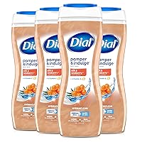 Vista 19 de Dial Gel de baño, mimar y disfrutar aceite de marula, 16 onzas líquidas (paquete de 4), Complejo Hydraclean y vitamina E, suave, deja la piel