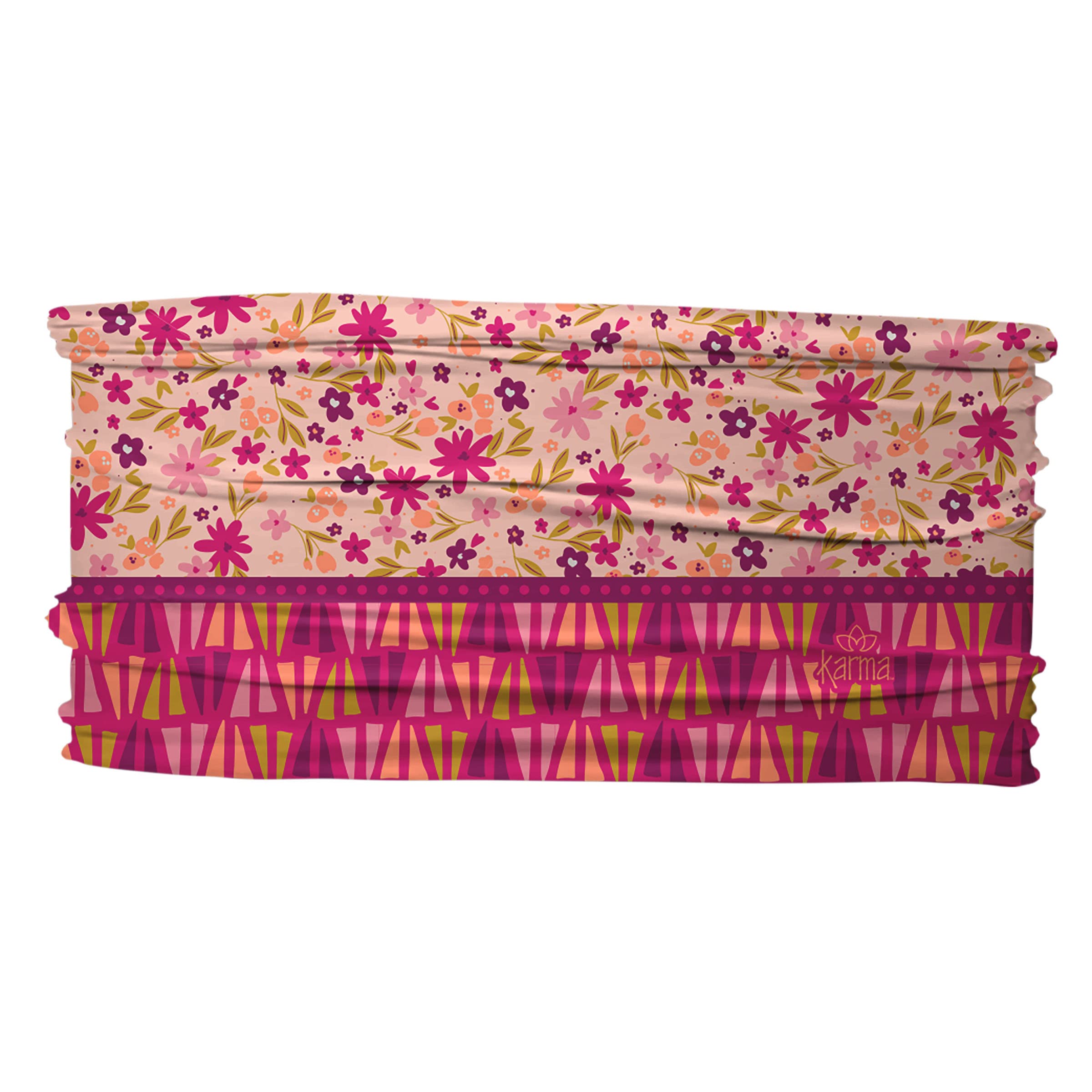 Amazon.com: Karma Peach Split Floral Headband for Women  display picture 2