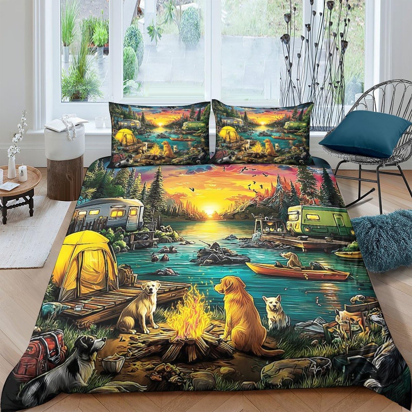 Set de literie fée Super King 260x220 en microfibre avec housse de couette et taies