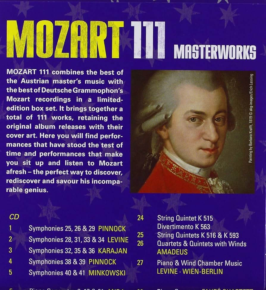 MOZART 111 MASTERWORKS モーツァルト111 Mozart 111 Masterworks - 55 CD Set (Limited Edition