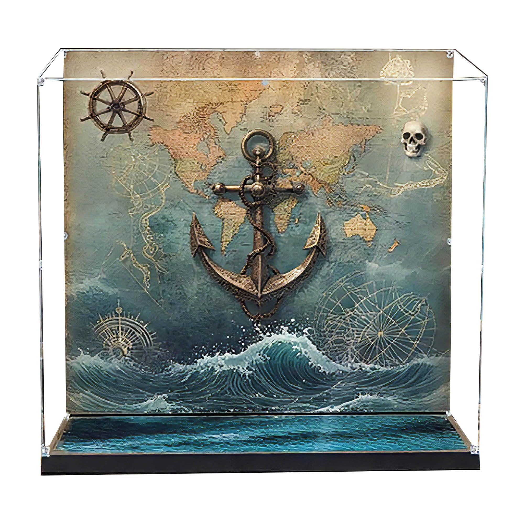 Acrylic Display Case for Le-go 10365 Model (Back spray B)