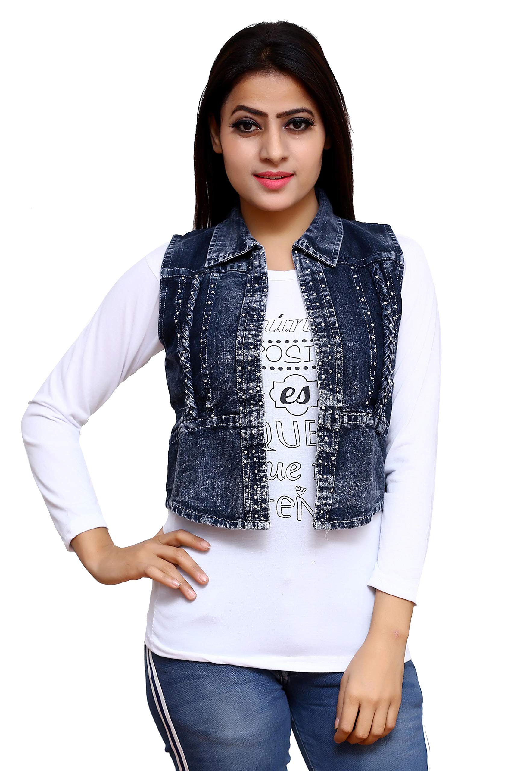 ELENDRA Girls' Top (JKTOPJK_Black_Free Size)