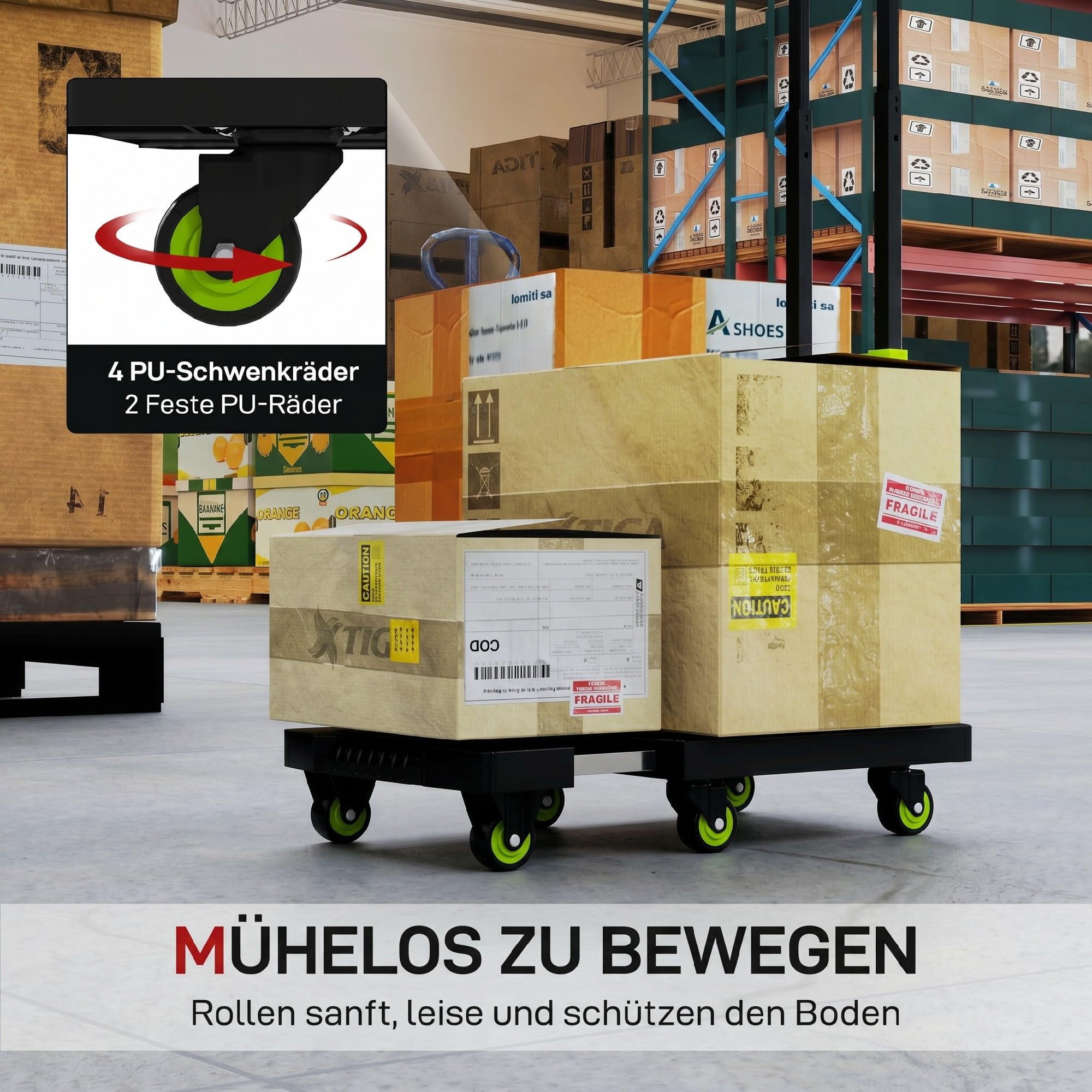 HOMCOM Sackkarre Faltbar, Transportkarre Klappbar, max. 200 kg