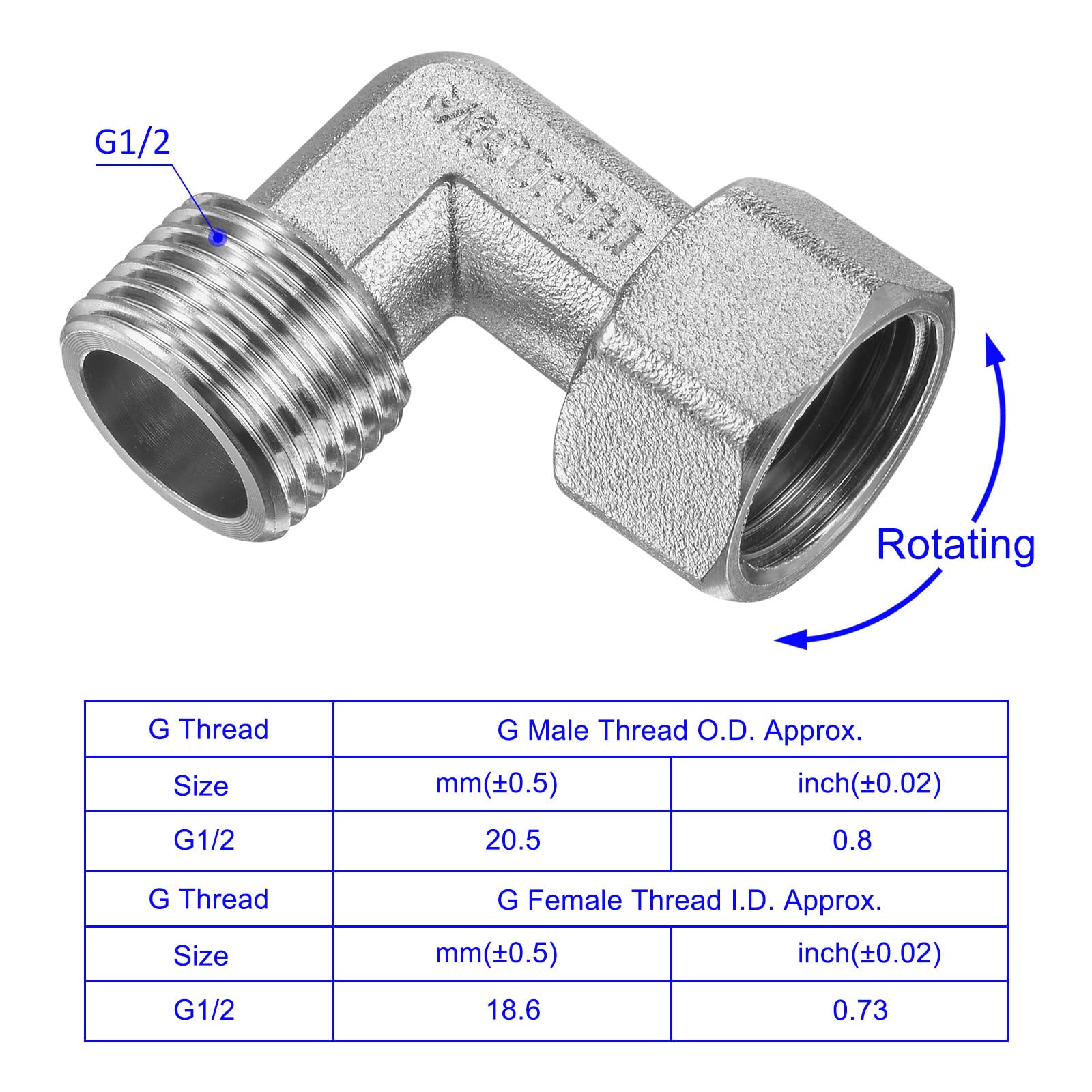 Amazon.co.jp: M METERXITY 90度 エルボ管継手 90度 L字型 シール