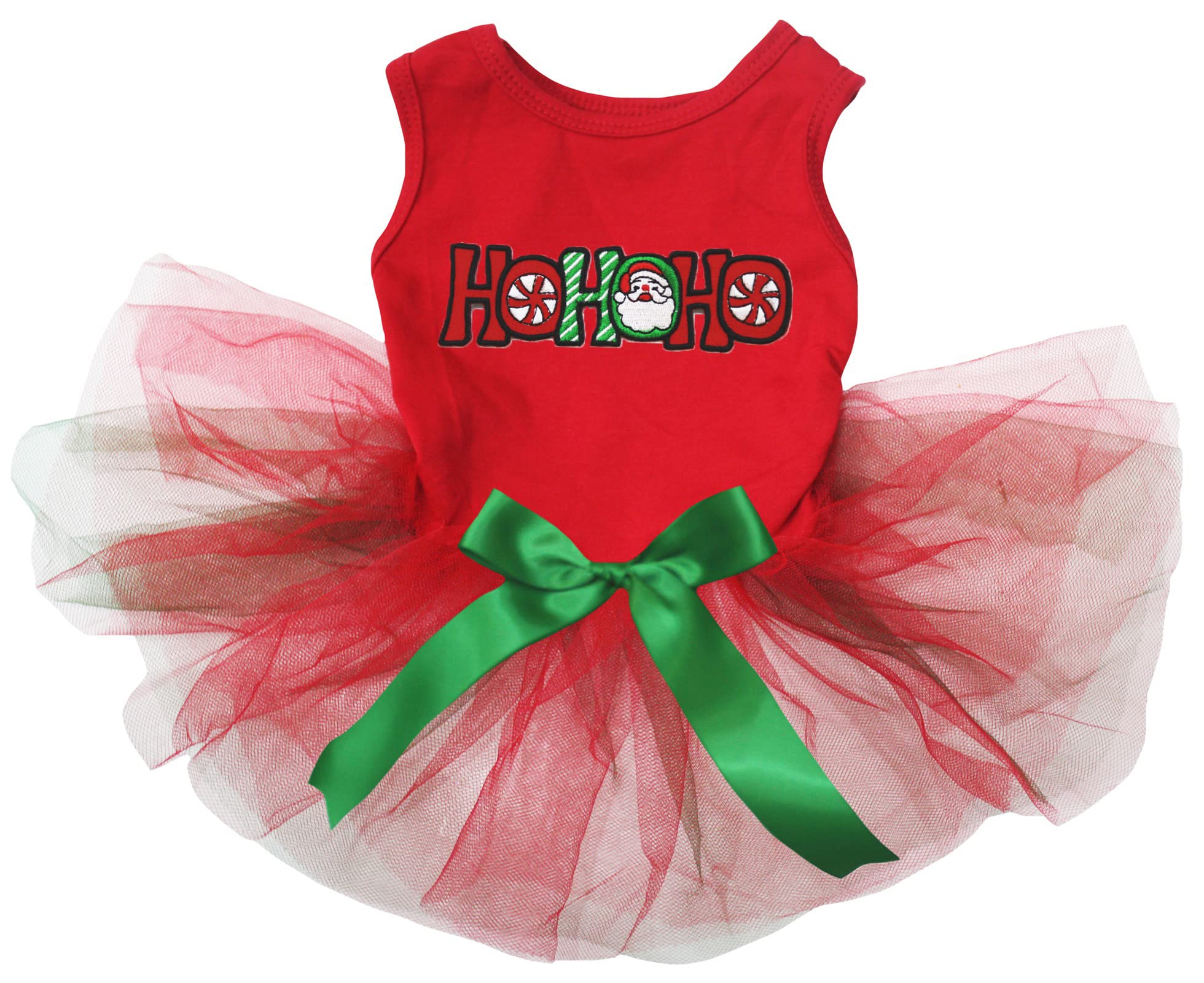 Robe rouge de Noël pour chien Santa Hohoho taille M