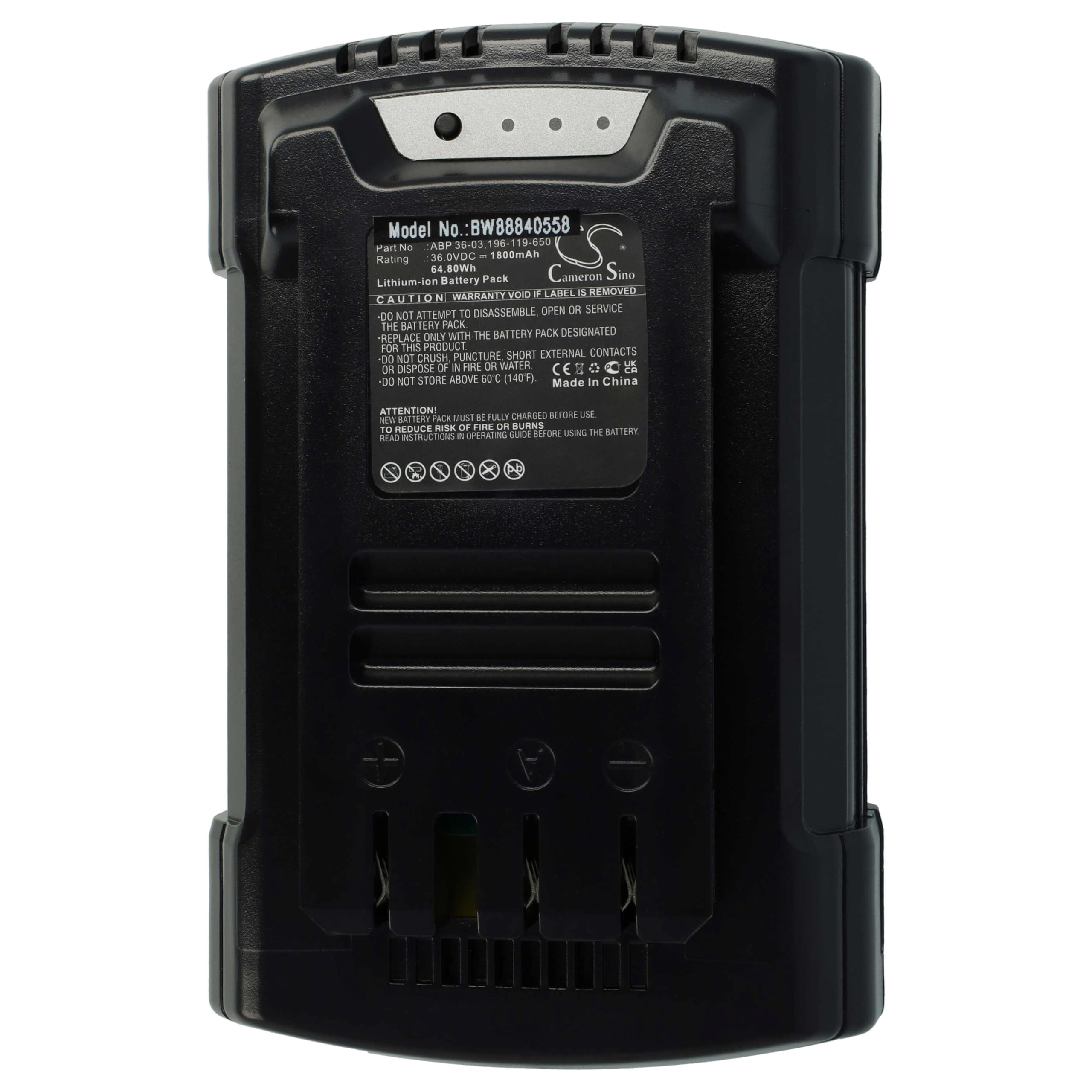vhbw Akumulator zamienny do Wolf Garten 196-119-650, ABP 36-03 do narzędzi, akumulatorowe urządzenie ogrodowe (1800 mAh, litowo-jonowy, 36 V)