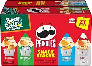Potato Crisps Chips, Lunch Snacks, Back to School Snacks, Variety Pack (27 Cups)