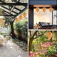 Vista 7 de DECYOOL - 4 unidades de señuelo de nido de avispa de papel colgante, nido de avispa mantenerse alejado de avispas, avispones, avispas amarillas