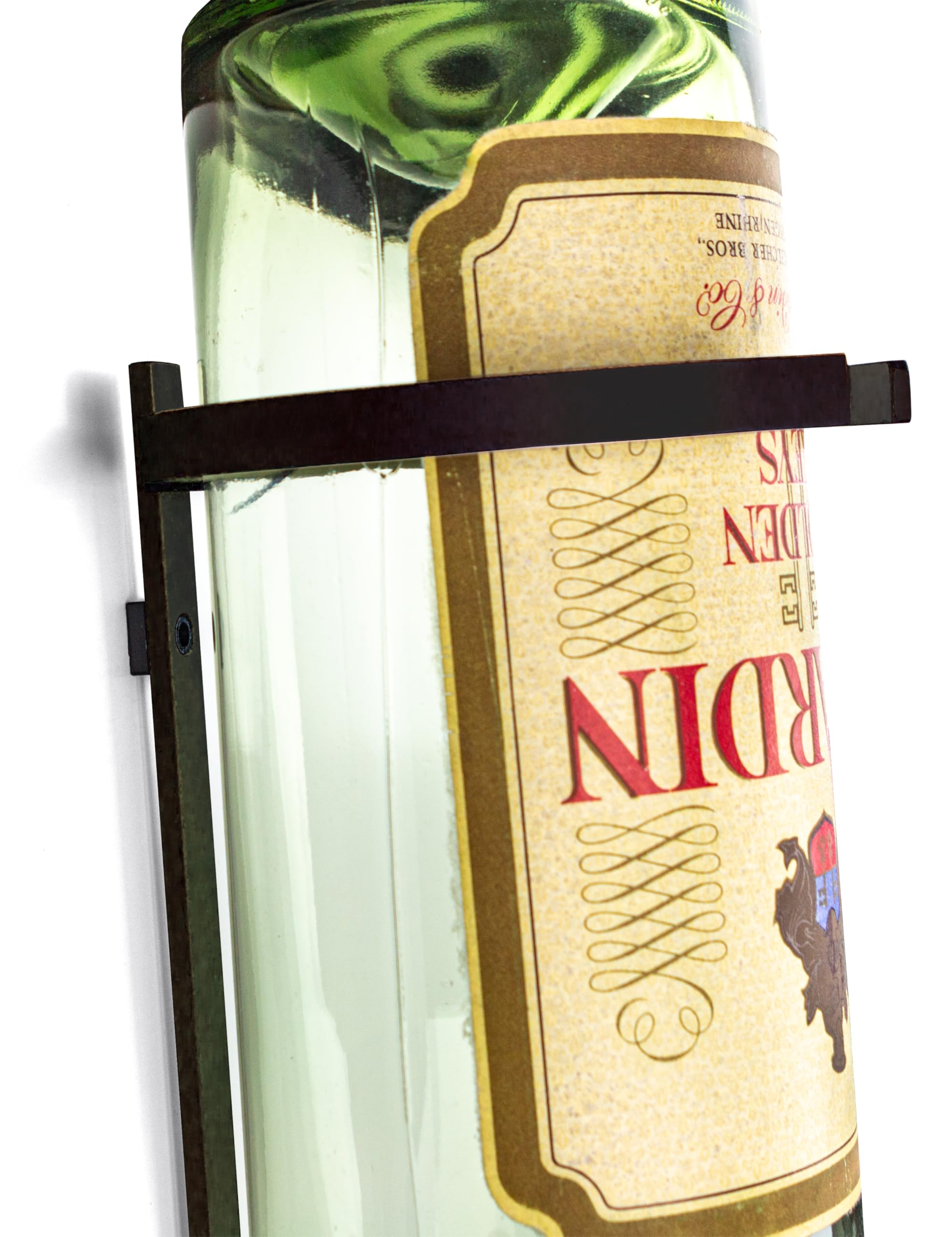 3-Liter-Flaschenhalter, Schwarz (inkl. 2,0 cl Drehkreuz-Dosierer) für Lange/große Flaschen ab 40 cm | Made in Germany