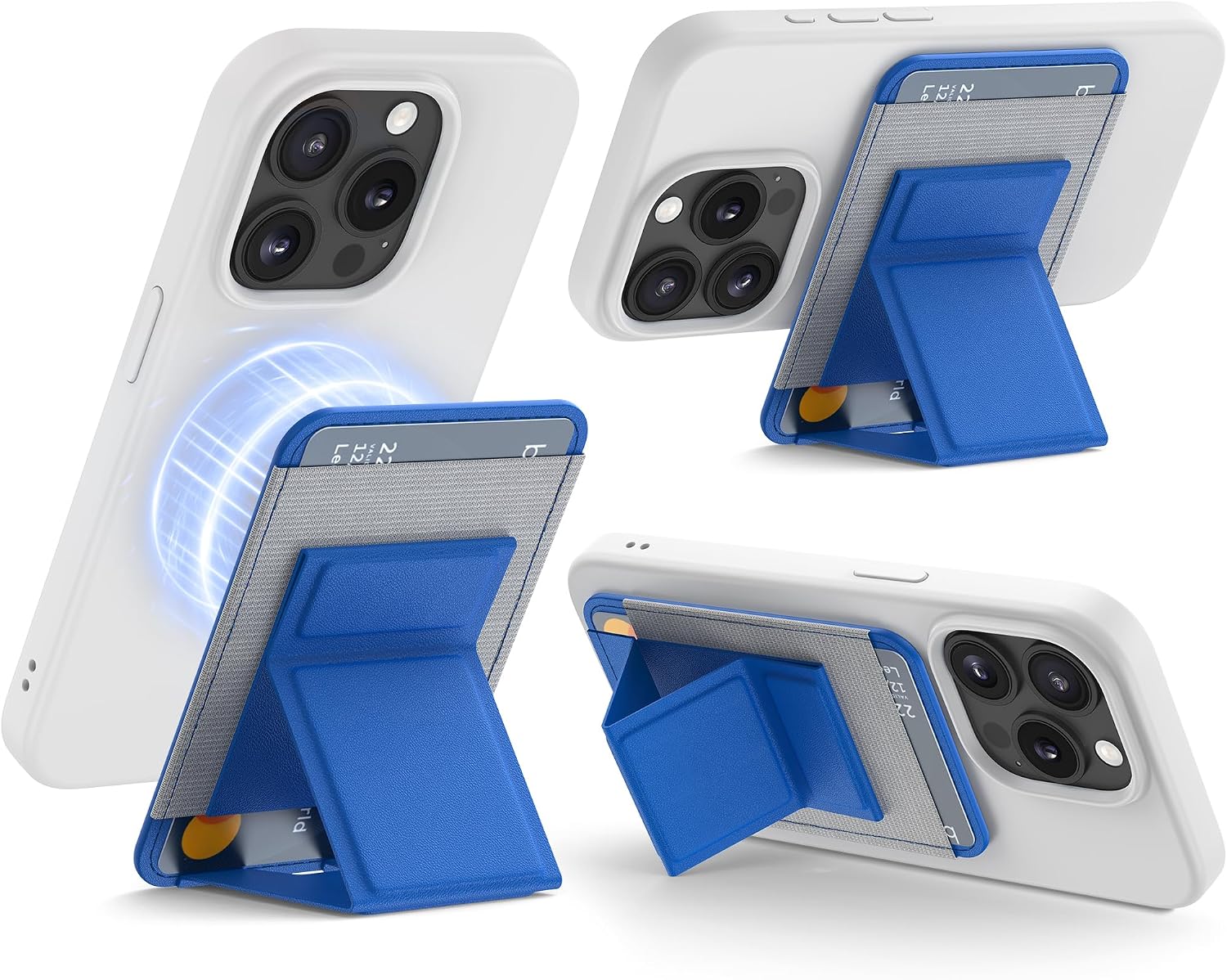 Bundle - Compatible with iPhone 13 Pro Max Case (Klein Blue) + Magsafe Wallet (Klein Blue)