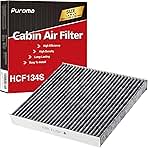 Puroma Cabin Air Filter with Activated Carbon, Replacement for CP134, CF10134, Honda & Acura, Civic, CR-V, Odyssey, CSX, ILX, MDX, RDX, AT134 (1 pc)