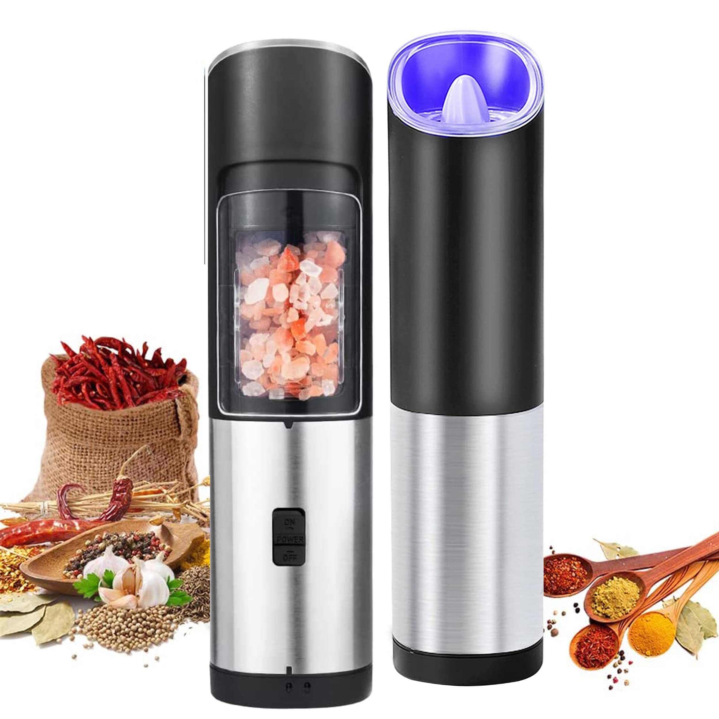 Buy Raincol Electric Salt and Pepper Grinder Mill with Safety & Gravity
