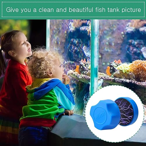 Miniatura 4 de InLiMa Limpiador magnético de vidrio para acuario, cepillo magnético para peceras de vidrio de 1.47 pulgadas, herramienta de limpieza para 1.25