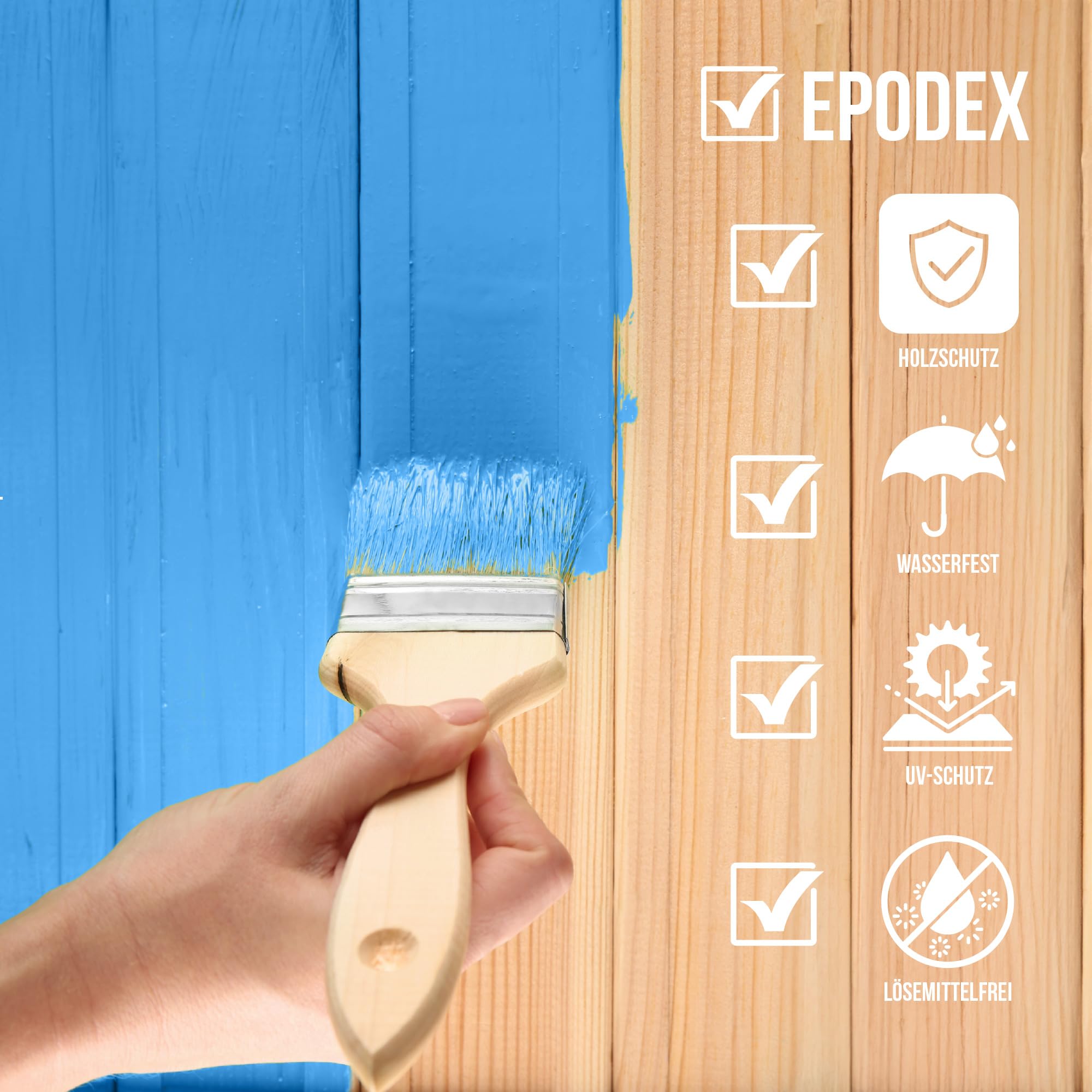 EPODEX ACRYLIC PROTECT Möbelfarbe, Holzlack - Schwedenrot