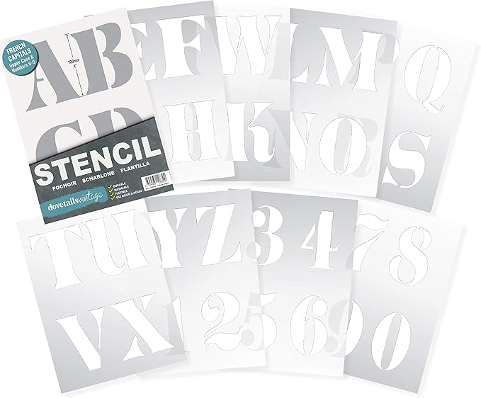 Opinioni e recensioni per Alfabeto Stencil Lettere / Numeri 10 cm di