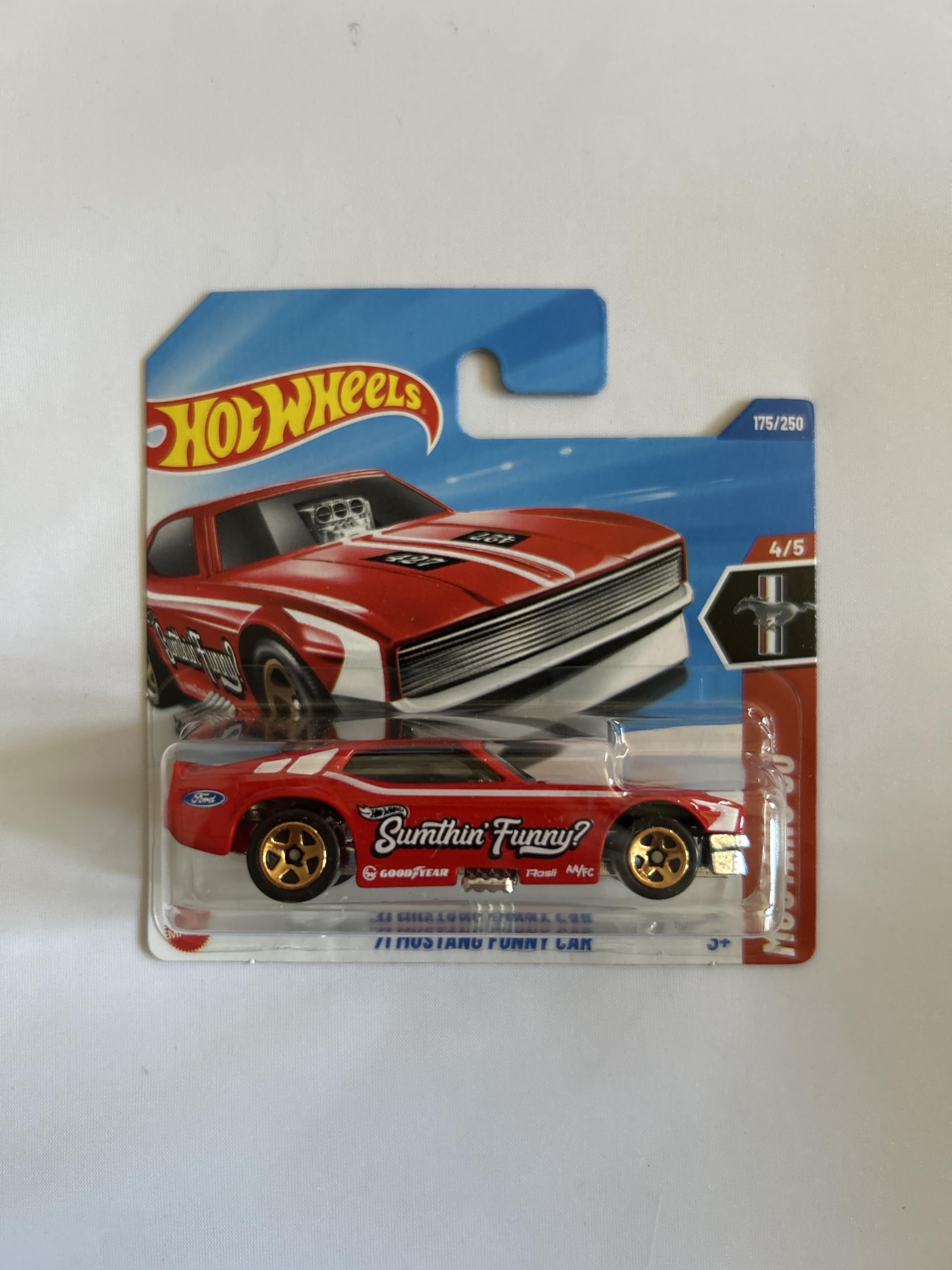 Hot Wheels 1:64 Scale Vehicle Play or Display Car Collection Gift for Kids 2025 Model Choose 1 Car (JBB04, 175/250 '71 Mustang Funny Car) — image 1