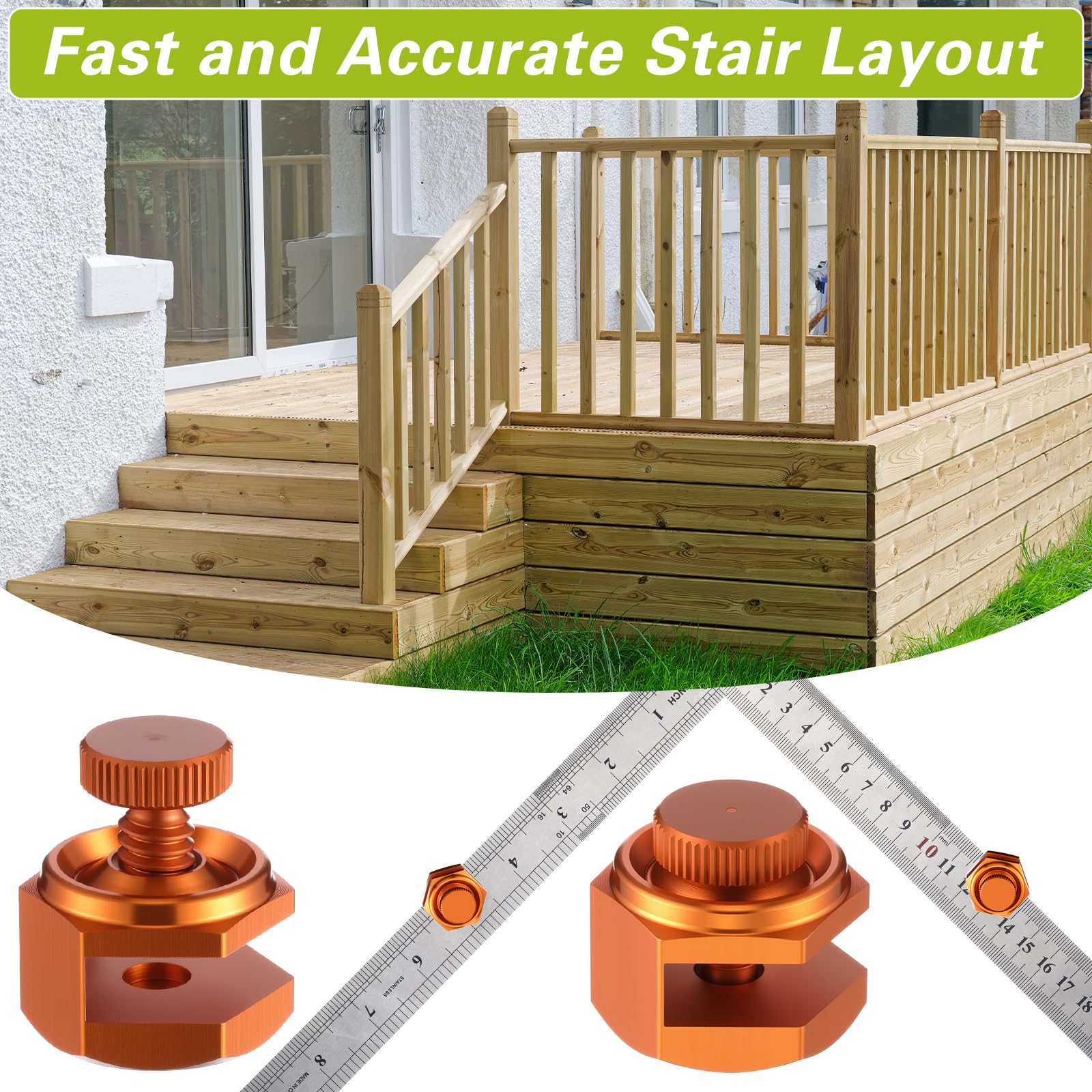 Stair Gauge Set - 4 Pack for Framing -6