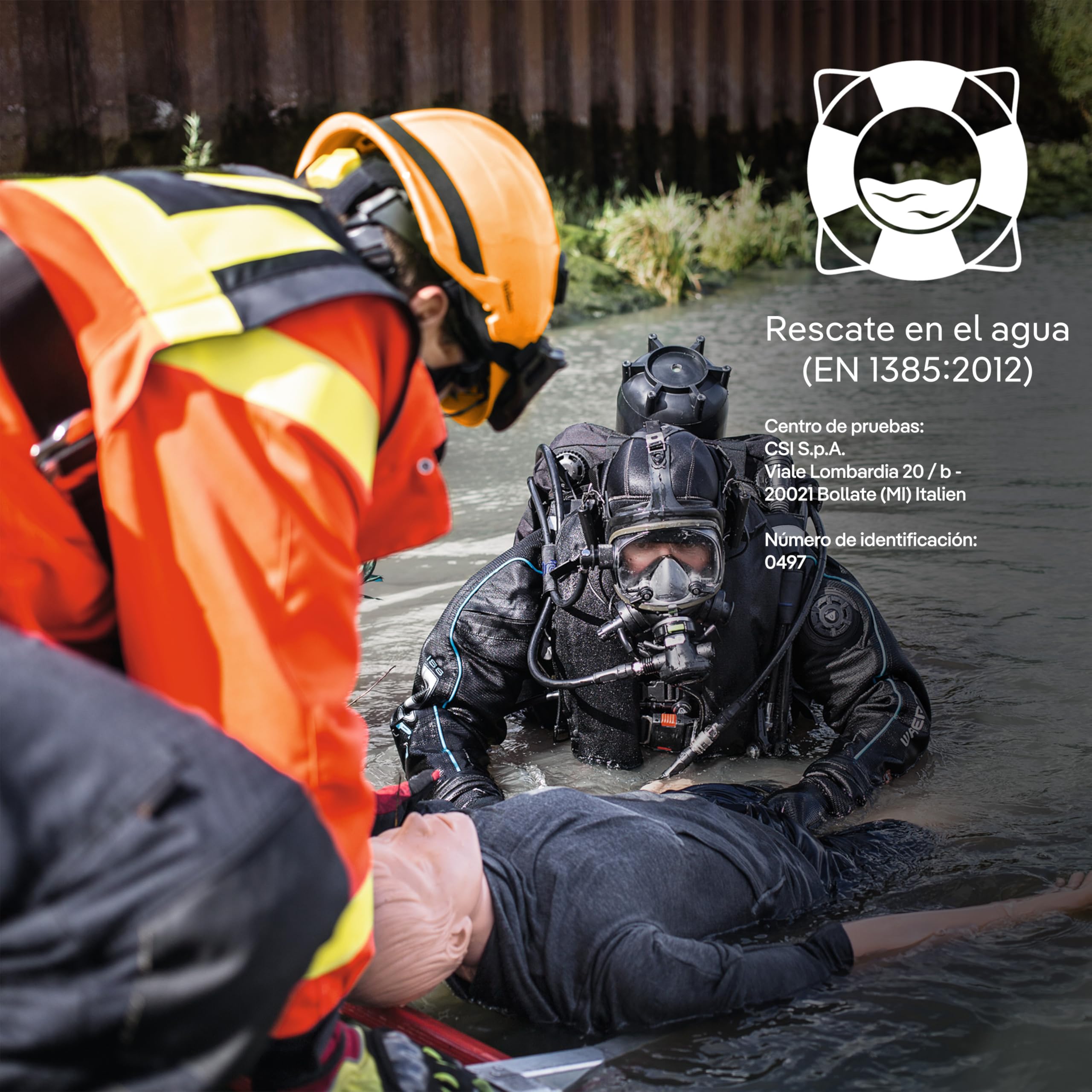 Casco de Seguridad Ajustable Dräger HPS 3500 Premium para Obras, minería, Bomberos y Operaciones de Emergencia.