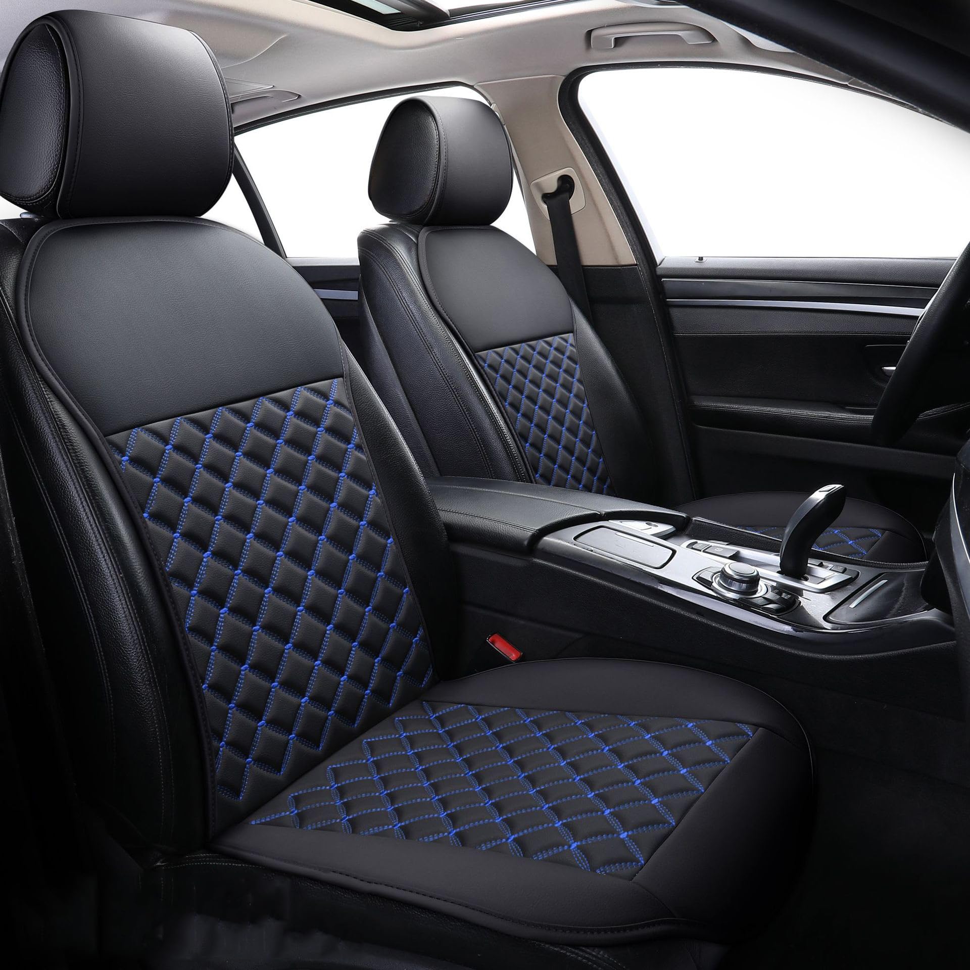 Housses de sièges avant Renault Scenic E-Tech imperméables bleues auto