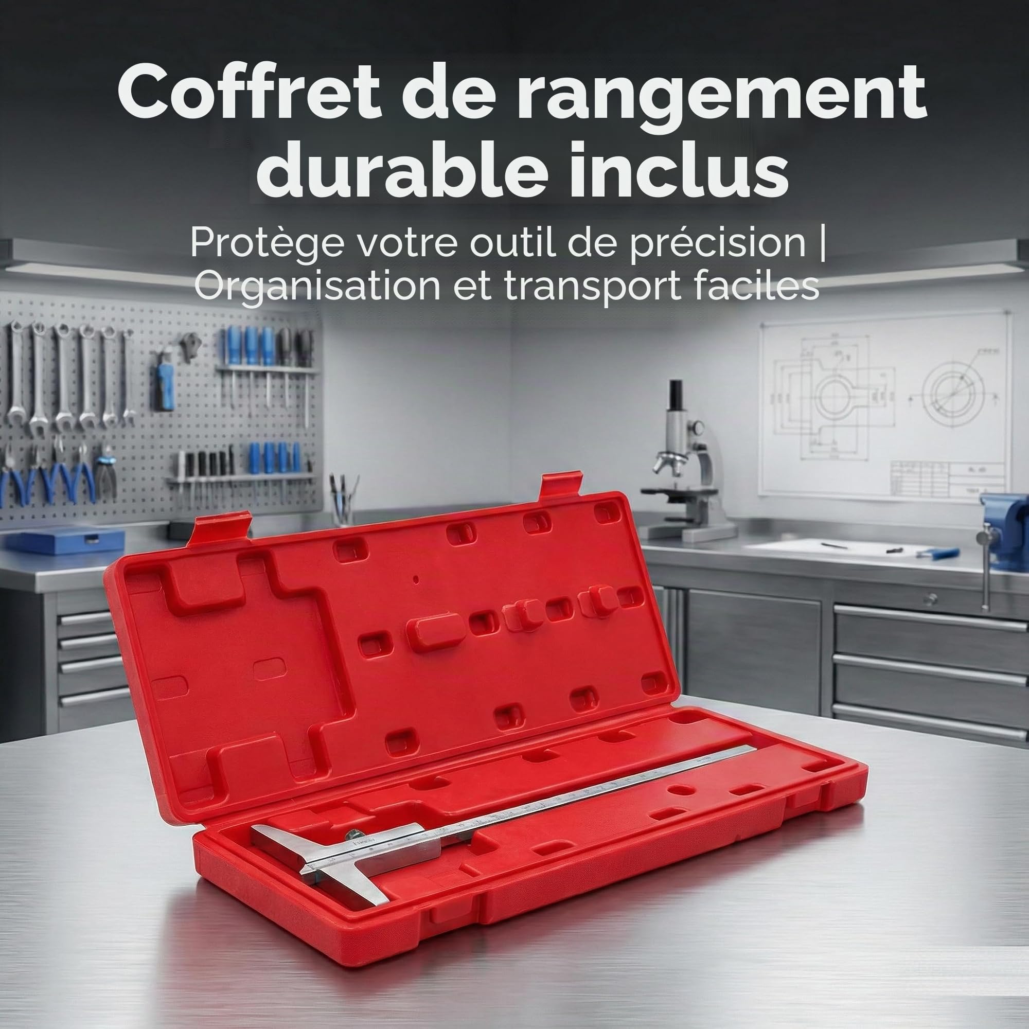KATSU Jauge de Profondeur 0-200mm 0,02mm Précision Métrique Jauge de Profondeur Pied à Coulisse Vernier de Outil de Mesure 401172
