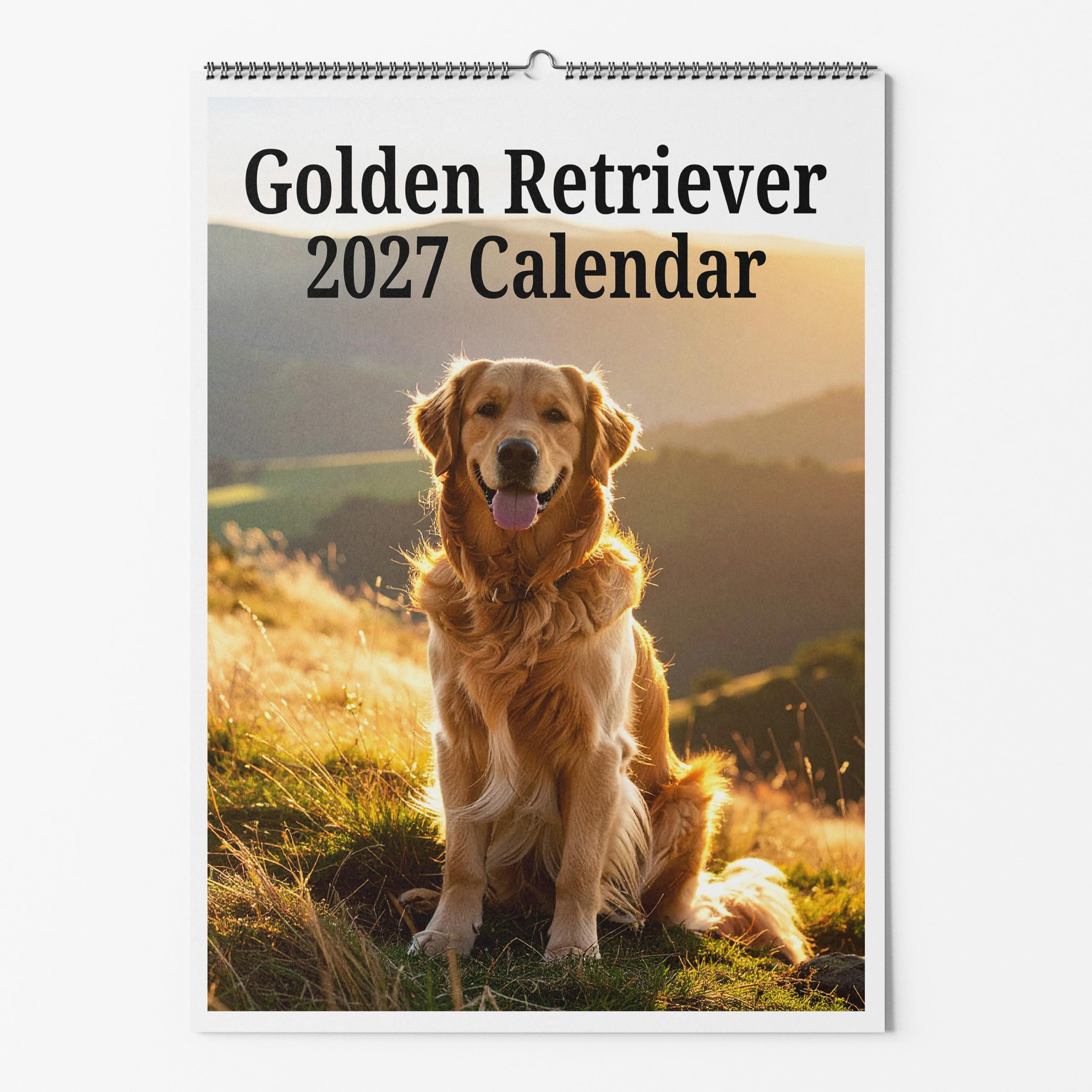 Golden Retriever Wall Calendar - Choice Of Sizes - A3 Dog Calendar - Dog Lovers Monthly Planner 2027 — image 1