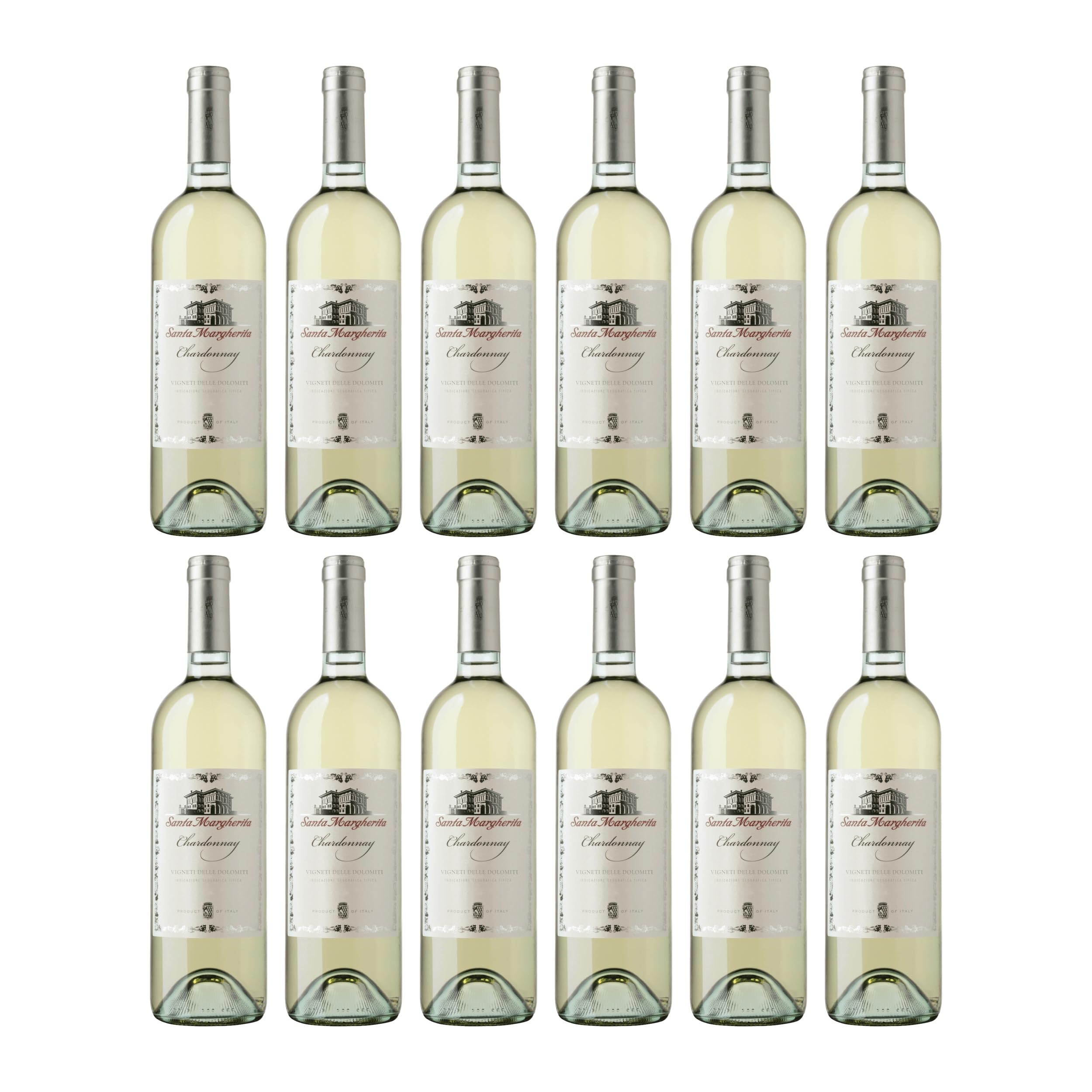 Santa Margherita Chardonnay Vigneti delle Dolomiti IGT Weisswein weiss trocken Italien inkl. FeinWert E-Book (12 x 0.75 l)