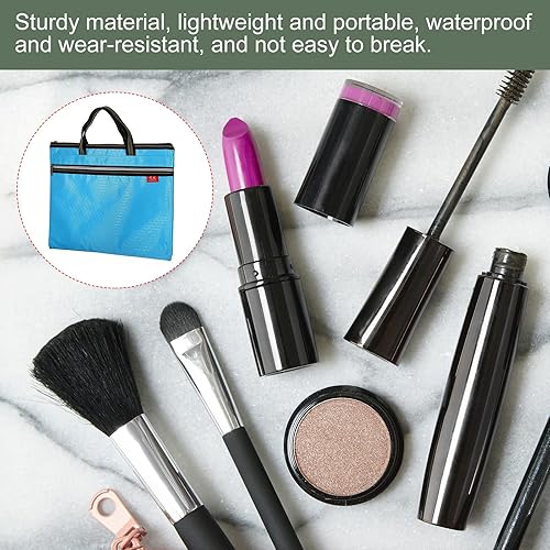 Miniatura 4 de YOKIVE Bolsa impermeable con cremallera, bolsa de almacenamiento para libros de documentos, bolsa organizadora de herramientas, ideal para la