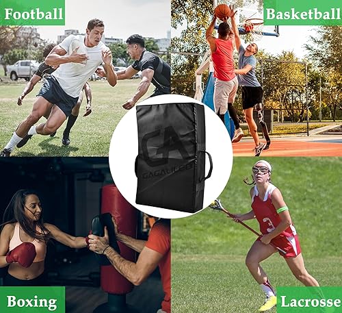 Miniatura 2 de Gagalileo Almohadilla de bloqueo, maximiza tu entrenamiento multideporte bloqueo pad  cuero sintético duradero, núcleo de espuma de alta densidad,