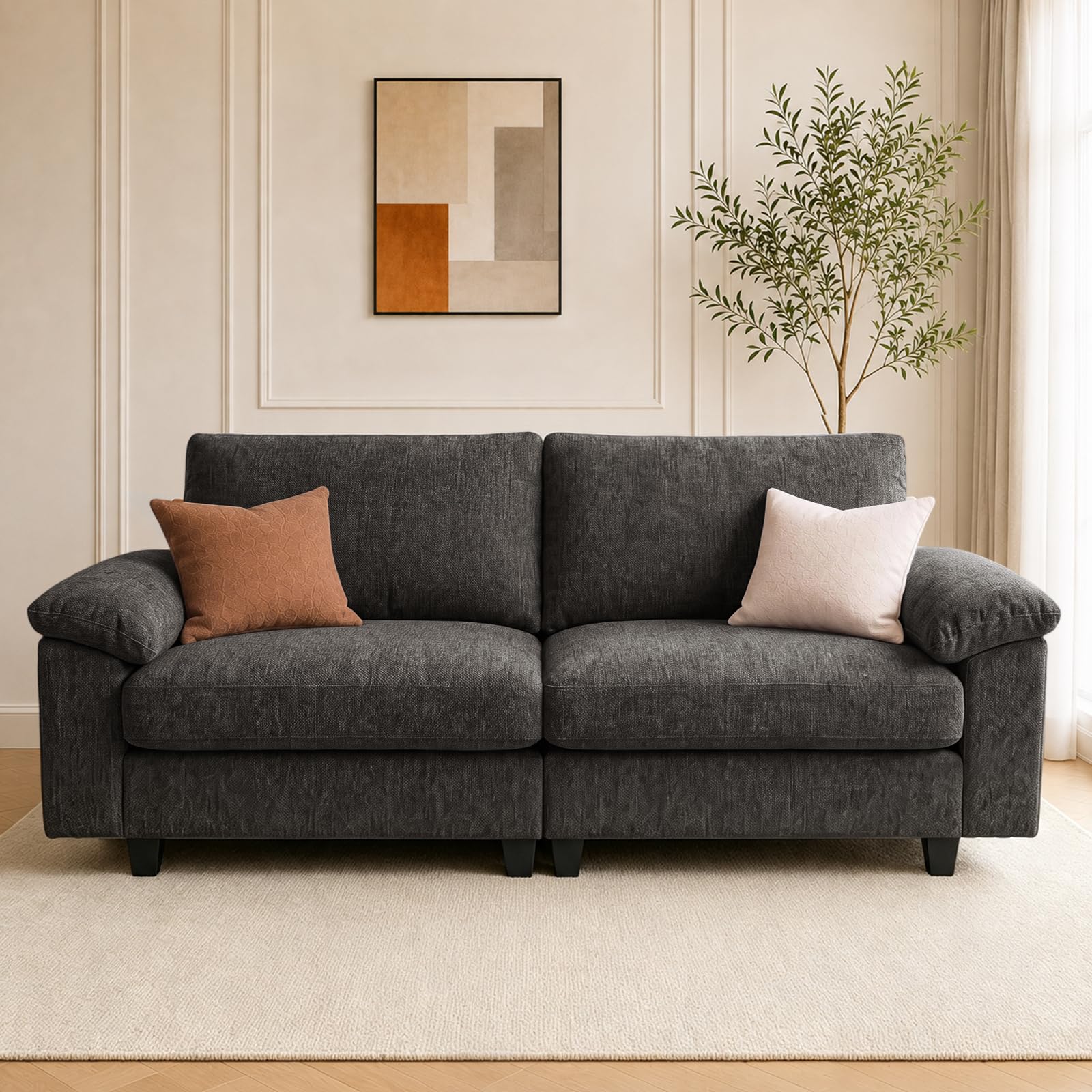 78" Loveseat Cloud Couch, Sectional Couches for Living Room