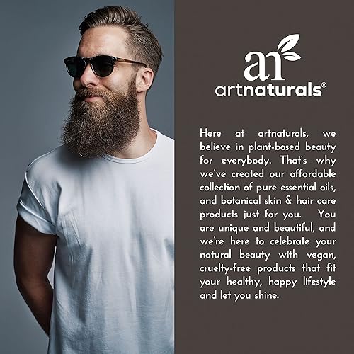 Miniatura 5 de Artnaturals Acondicionador profundo natural para barba - (8 onzas líquidas) - Infundido con aloe vera, árbol de té y aceite de jojoba