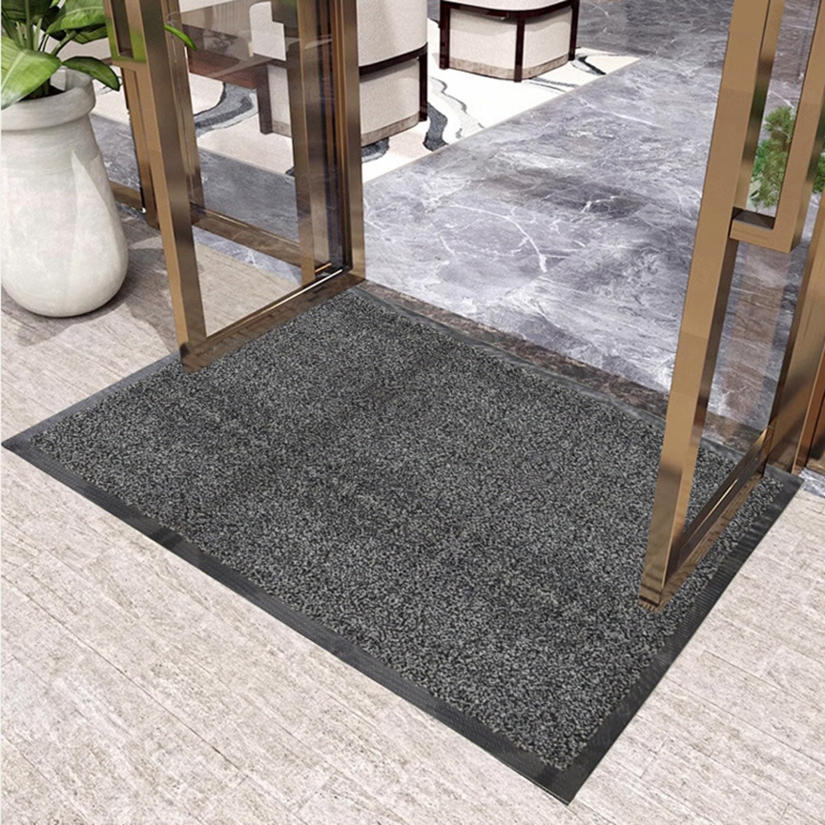 【新着商品】玄関マット 業務用 家庭用 屋外 室内 滑り止め 速乾 吸水 泥落と Amazon｜玄関マット 屋外 40CMx60CM 室内 泥落とし 滑り止め 業務用