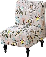 Vista 27 de Funda para Silla de Acento sin Brazos, Funda Elástica para Silla Súper Ajuste, Funda Protectora de Muebles para Silla sin Brazos para Sala de Estar