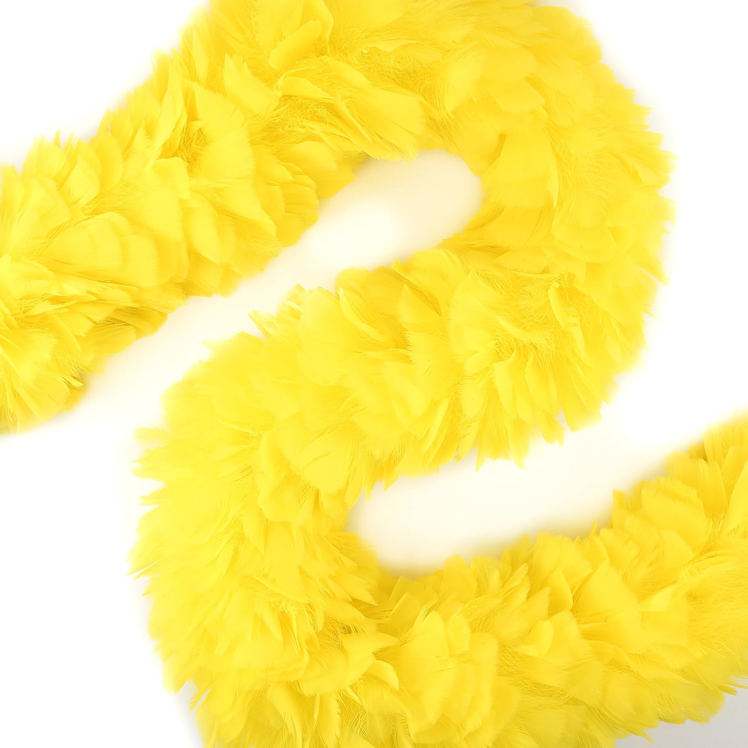 ZUCKER Large Feather Chandelle Boa - (72 Inch) Heavy Feather Boas - Adult Roaring 20's Costume, Mardi Gras Party Boa