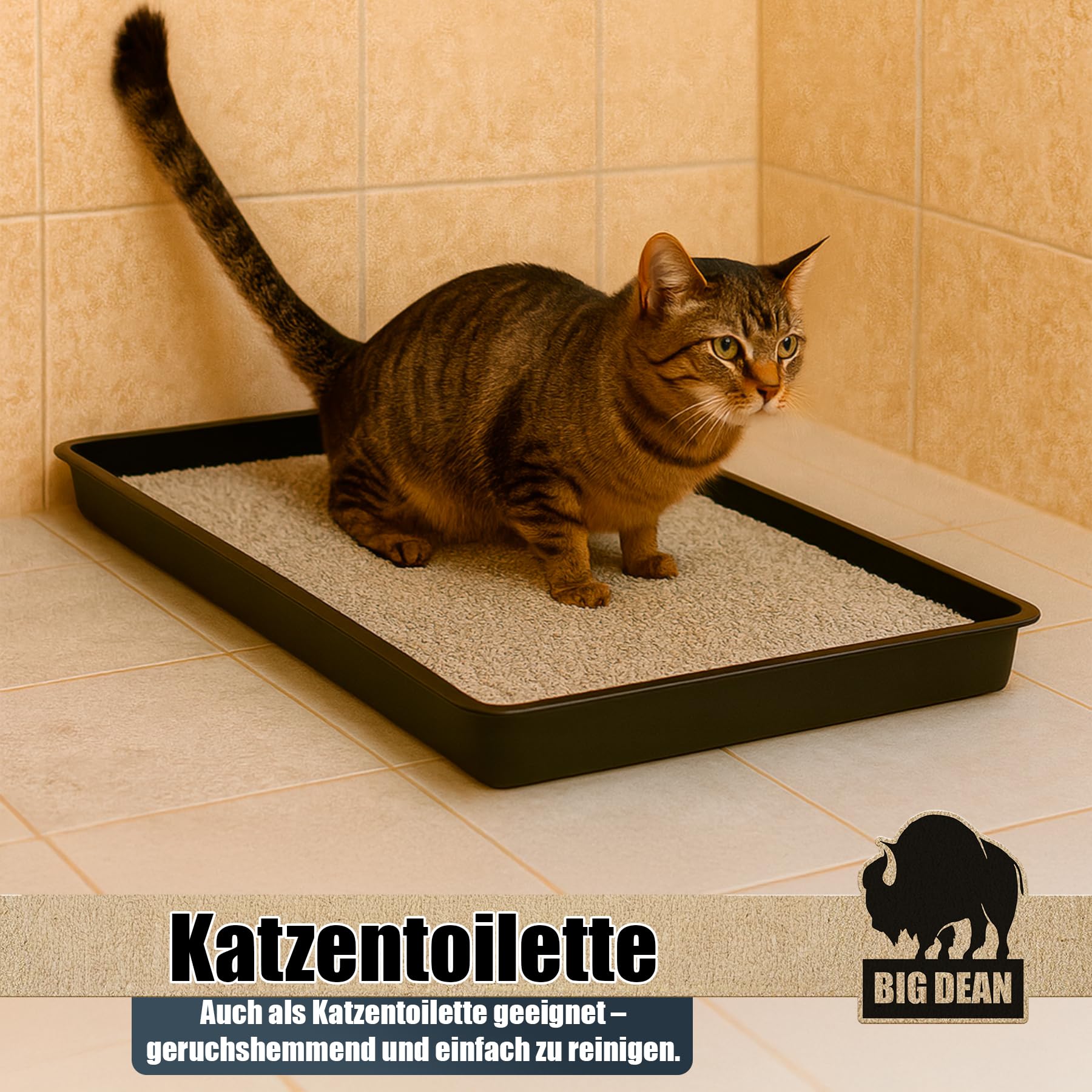 BigDean XL Wanne Universal als Pflanzschale Ölwanne Katzenklo Schuhabtopfschale Made in Europe