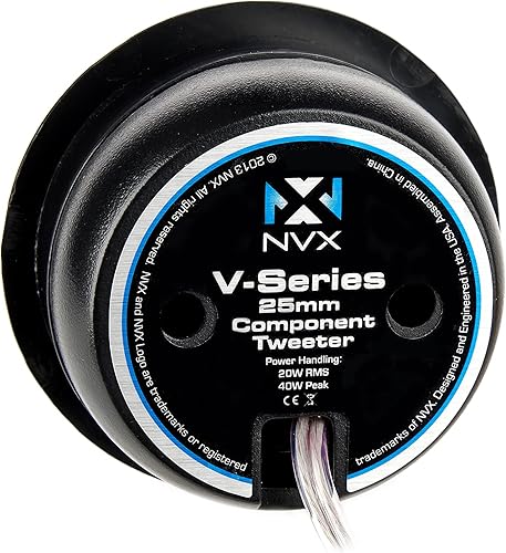 Vista 4 de NVX VSPTW 450W Peak (150W RMS) 1" (25mm) V-Series Silk-Dome - Tweeters y crossovers de audio para automóvil
