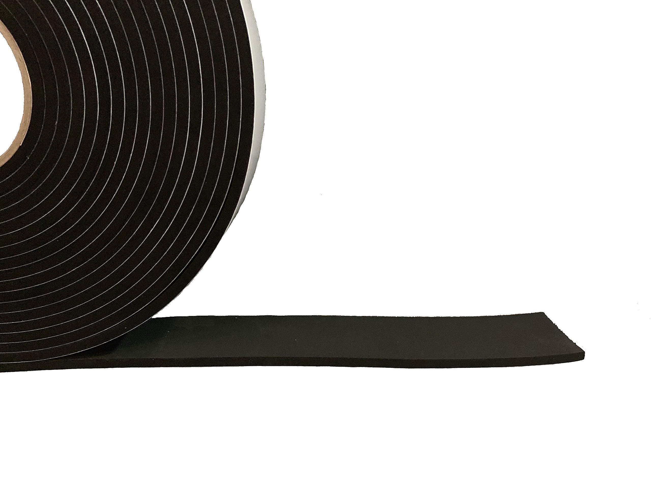 Advanced Acoustics EPDM Ruban adhésif d'étanchéité résistant – 50 mm de large 5 mm d'épaisseur par rouleau de 10 m de long