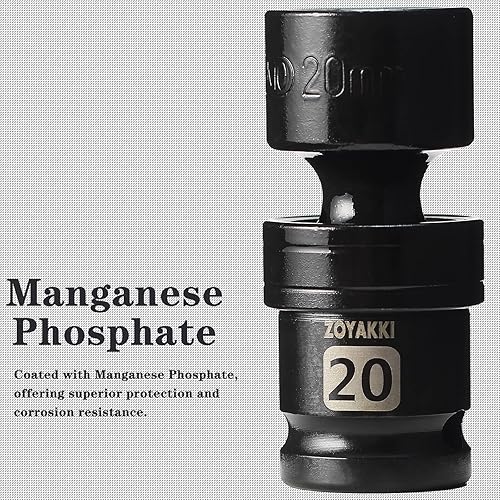 Miniatura 233 de Enchufe de impacto de 6 PT de 1/2" x 0.827 in de profundidad, CR-MO, 1/2 pulgada de accionamiento de 6 puntos para una fácil extracción