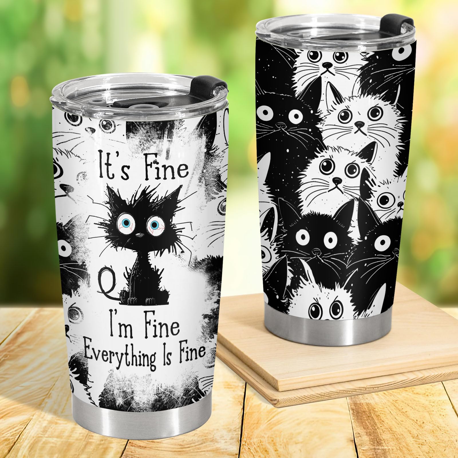 Tazza divertente con gatto nero Buongiorno servitore umano Tazza da caffè Regali per gatti per proprietari di animali domestici Tazze per papà gatto Tazza per mamma gatto - Italia