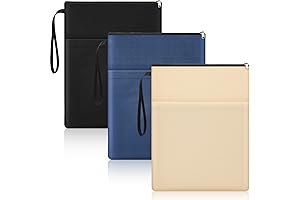 Book Pouch with Zipper for Book Lovers - Set of 3