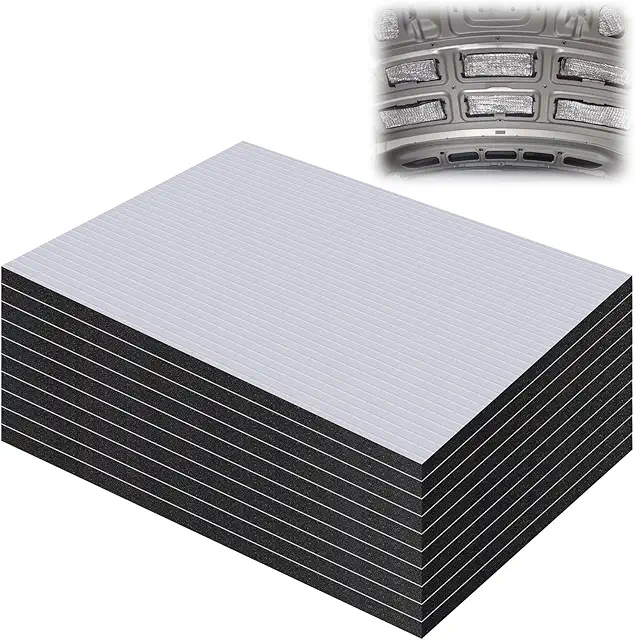 5-Pack Car Insulation Mats - 25x18cm Self-Adhesive Soundproofing & Heat Insulation