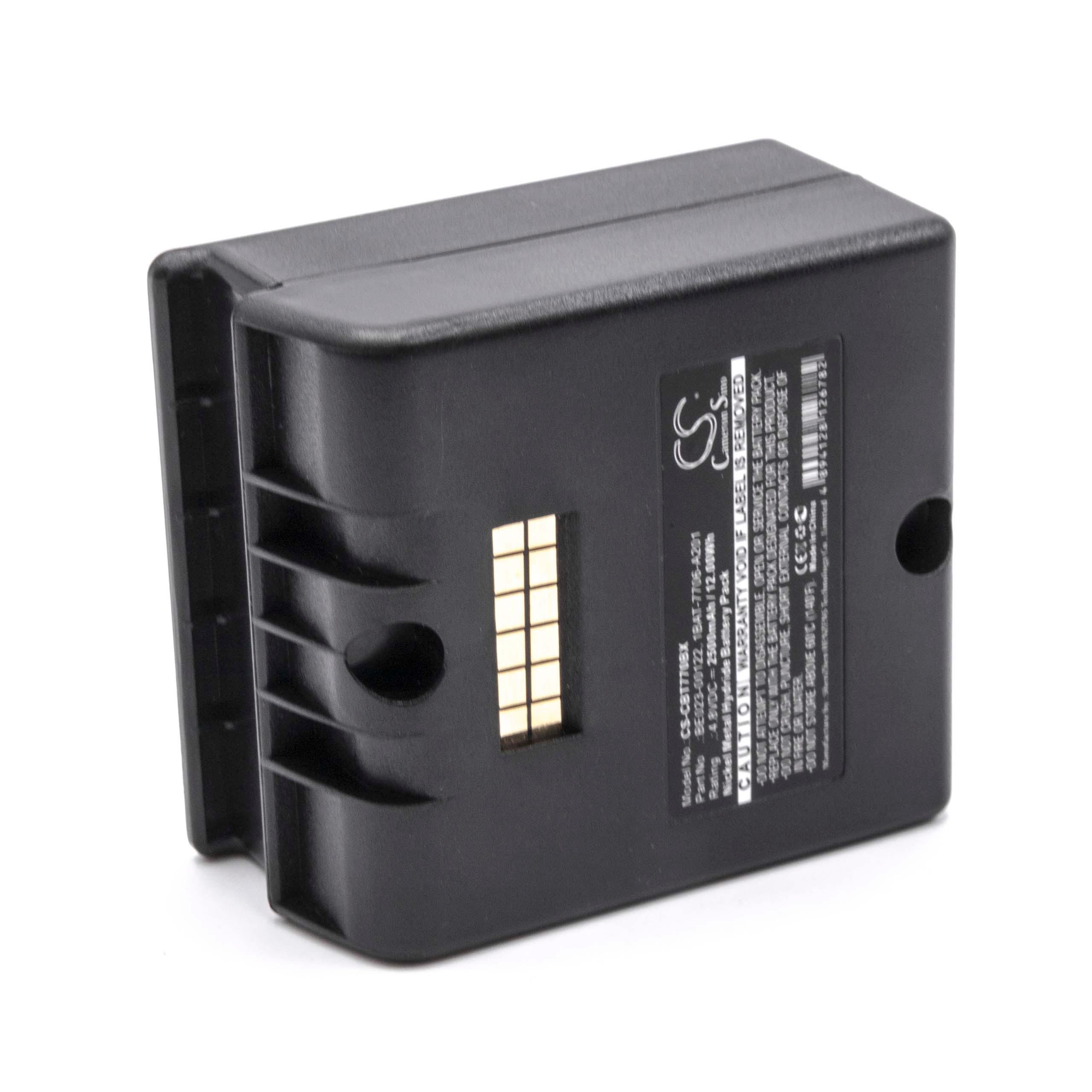 vhbw NiMH Batterie 2500mAh (4.8V) Noir pour télécommande pour Grue Remote Control Cattron-Theimeg LRC, LRC-L, LRC-M