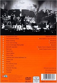 Amazon.co.jp: Sade-Live [DVD] : Sade: DVD